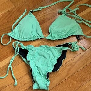 Kendall & Kylie Light Green Bikini Set